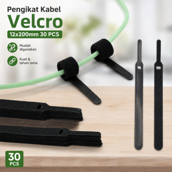 DGO Pengikat Kabel Velcro Strap Cable Organizer 12x200mm 30 PCS - VO-10