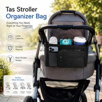 Gambar produk SUNGO Tas Stroller Organizer Bag Hanging Oxford Cloth Cup Holder - S33