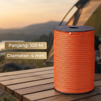 Gambar produk TaffSPORT Tali Tenda Paracord Rope Tent Camp 7 Core 4mm 100M - SH139 - 8