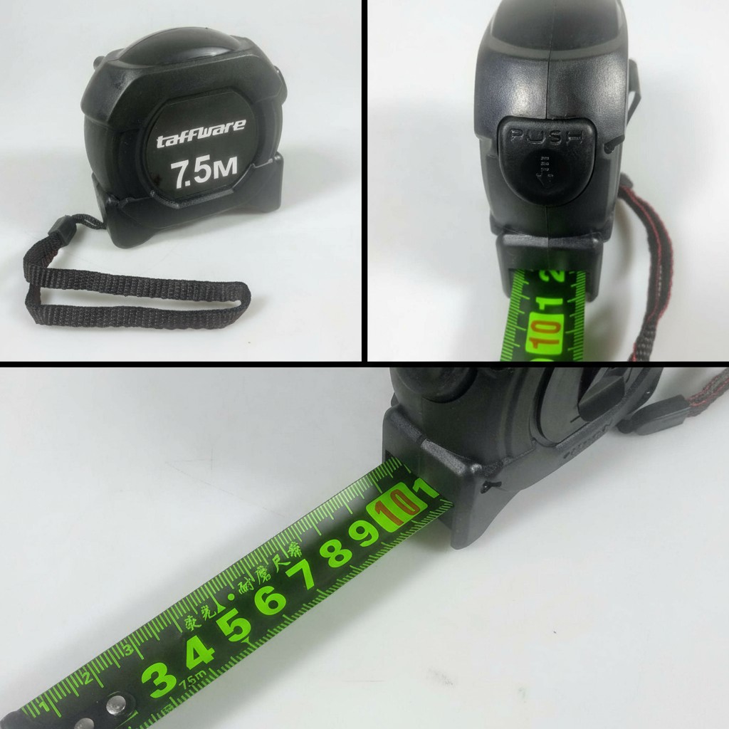 Taffware Meteran Roll Tukang Bangunan Measuring Tape Auto Lock 7.5M - XBE5M Gambar produk Taffware Meteran Roll Tukang Bangunan Measuring Tape Auto Lock 7.5M - XBE5M - 1