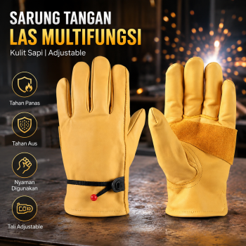 Gambar produk Lamount Sarung Tangan Las Kulit Sapi Cowhide Welding Gloves L - STL-25