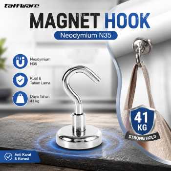 Taffware Magnet Gantungan Hook Hanging Strong Neodymium N35 - SNF36/SNF42/LNF48