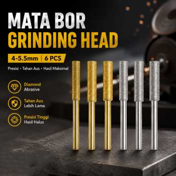 KITPIPI Mata Bor Pengasah Rantai Gergaji Grinding Head 4-5.5mm 6 PCS - KI-55