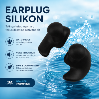 Gambar produk TaffSPORT Earplug Silikon Penutup Telinga Renang Anti Air - TN01