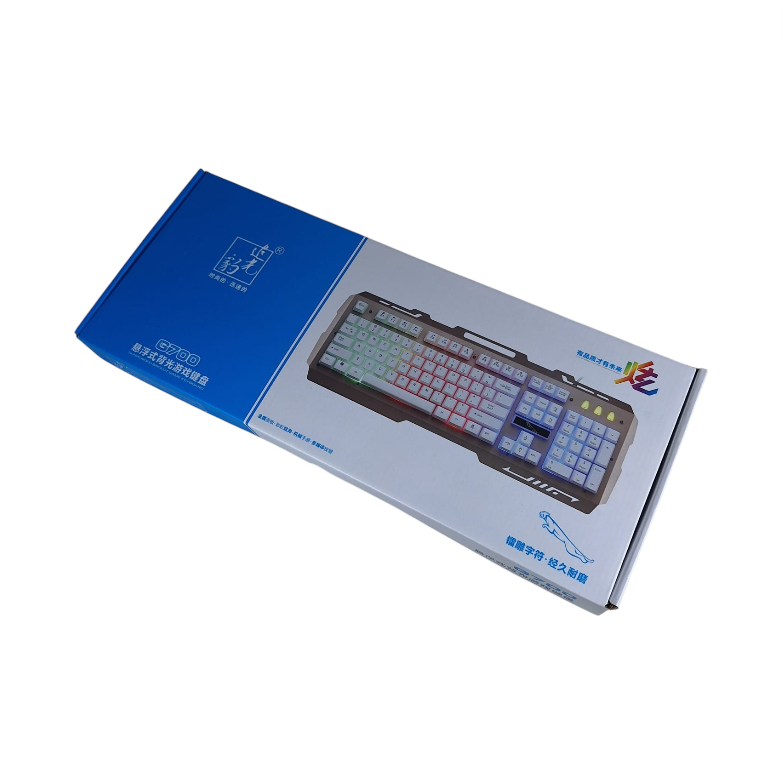 Gambar produk Leopard Gaming Keyboard Wired 104 Switch RGB Backlight - G700 - Kemasan