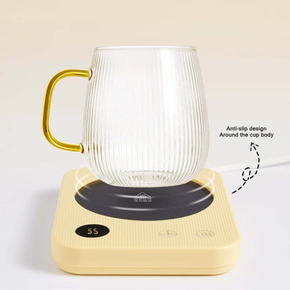 Donirt Tatakan Pemanas Gelas Warmer Heating Pad Coaster with Cup - WJ-NB20 Gambar produk Donirt Tatakan Pemanas Gelas Warmer Heating Pad Coaster with Cup - WJ-NB20 - 7
