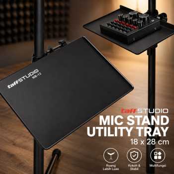 TaffSTUDIO Microphone Stand Holder Clip On Tray for Mic Stand Utility - NB-12