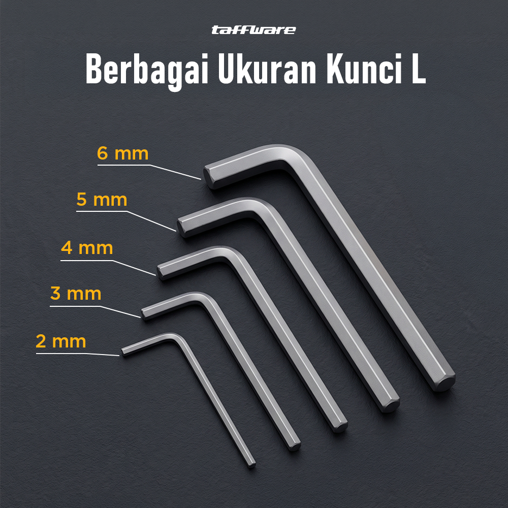Gambar produk Taffware Tool Kit Set Perkakas Rumah Obeng Tang Cutter Kunci L 12in1 - KS-011 - 3