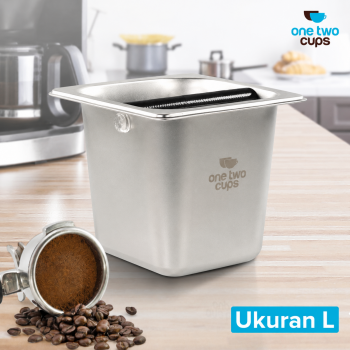 One Two Cups Wadah Ampas Kopi Espresso Knock Box Container - KB3