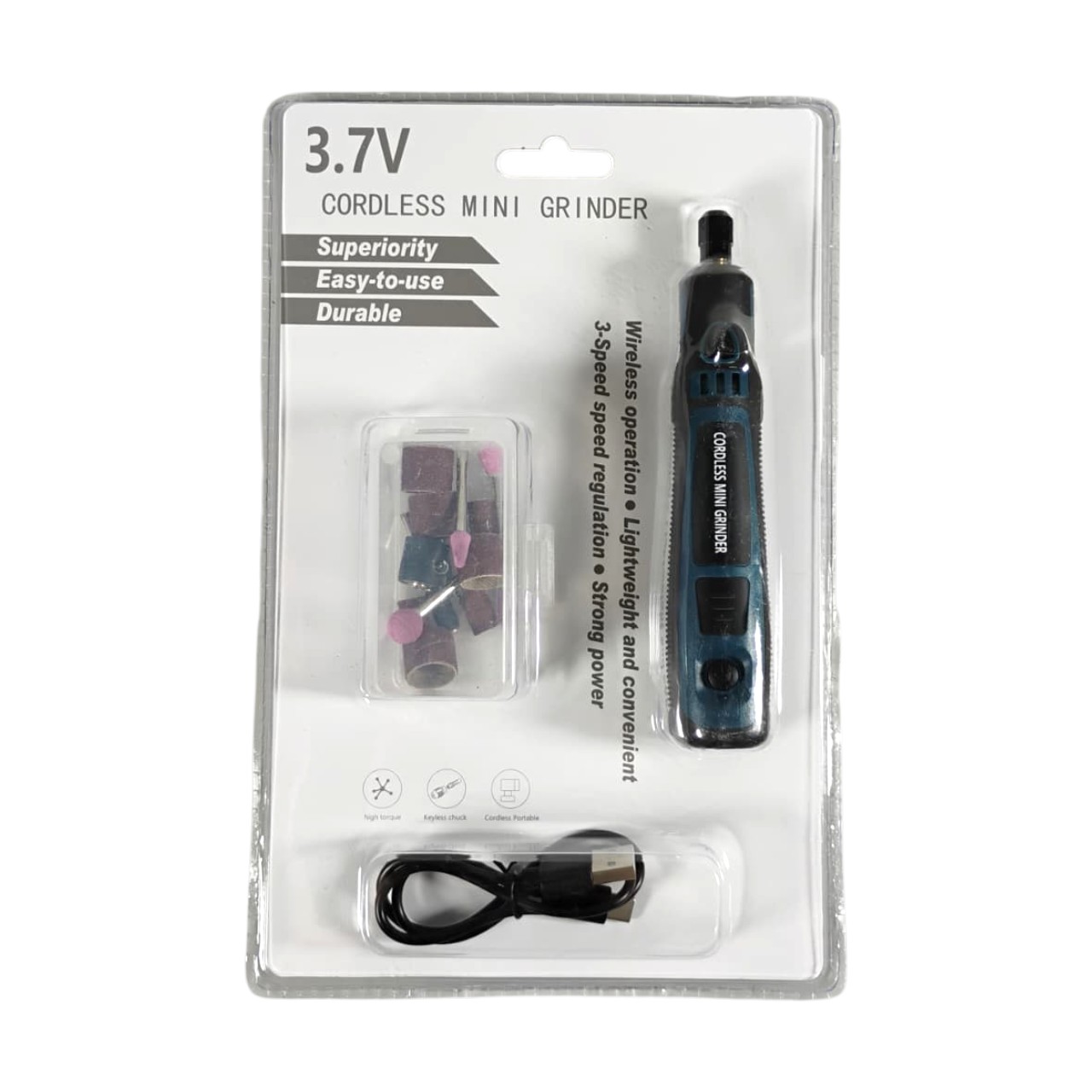CMG Bor Listrik Mini Grinder Polishing USB 3 Speed 15000 RPM 3.7V - TY-CM01 Gambar produk CMG Bor Listrik Mini Grinder Polishing USB 3 Speed 15000 RPM 3.7V - TY-CM01 - Kemasan