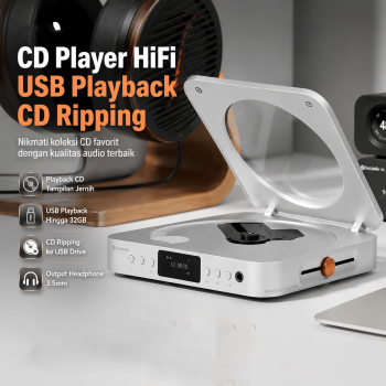 Fosi Audio CD Player HiFi USB Playback CD Ripping 210mWx2 TPA6120 - Merak CD