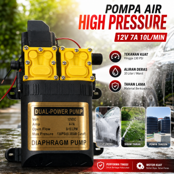 Shenzhou Pompa Air Elektrik High Pressure Water Pump 12V 7A 10L/Min - SL-DP16
