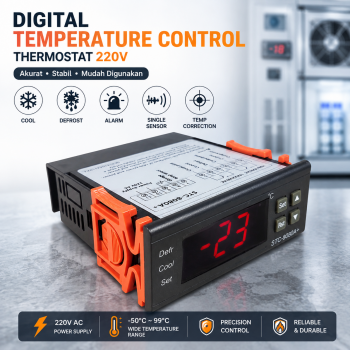 SHINGCHEM Digital Temperature Control Thermostat Defrost Alarm 220V - STC-8080A+