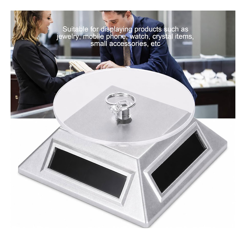 MOR Alas Putar Rotating Turntable Display Stand Solar Panel - QM115 Gambar produk MOR Alas Putar Rotating Turntable Display Stand Solar Panel - QM115 - 1