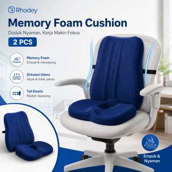 Rhodey Bantal Duduk Alas Kursi Kantor Seat Cushion Memory Foam 2 PCS - D40