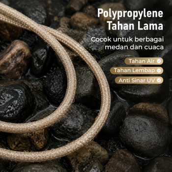 Gambar produk TaffSPORT Tali Tenda Paracord Rope Tent Camp 7 Core 4mm 100M - SH139 - 3