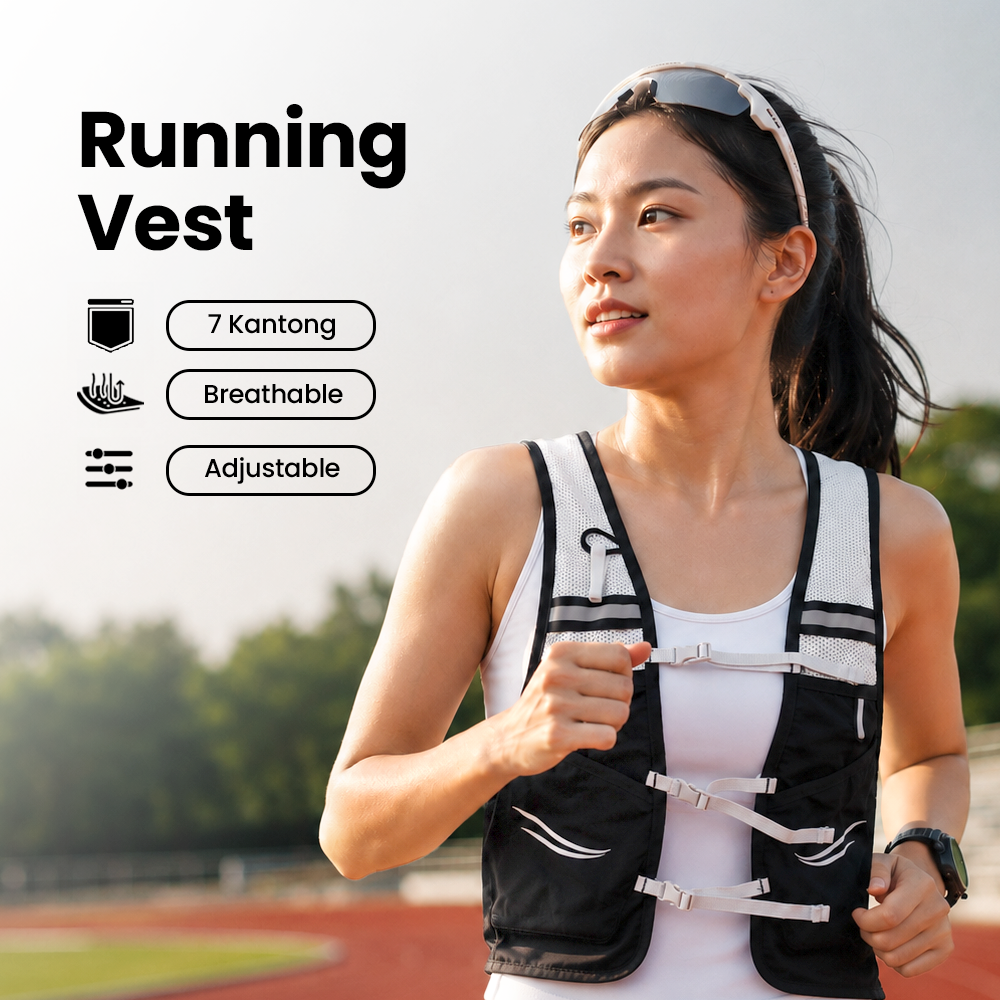 Gambar produk GARE Running Vest Hydrovest Hydration Breathable Rompi Lari Outdoor - WP450 - Utama