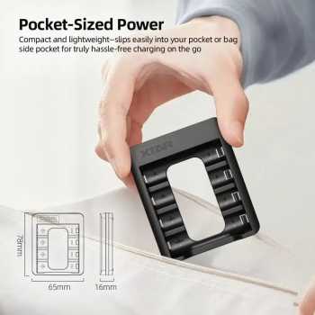 Gambar produk XTAR Charger Baterai 4 Slot AA 1.5 V Li-ion 5V 2A Built-in USB Type-C - C4-AA - 6