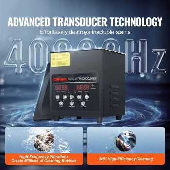 Taffware Mesin Pembersih Perhiasan Ultrasonic Cleaner 40KHz 60W 2L - KZ-F2
