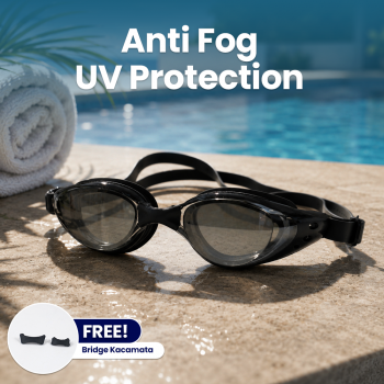 RUIHE Kacamata Renang Mirrored Anti Fog UV Protection Silikon - RH6100