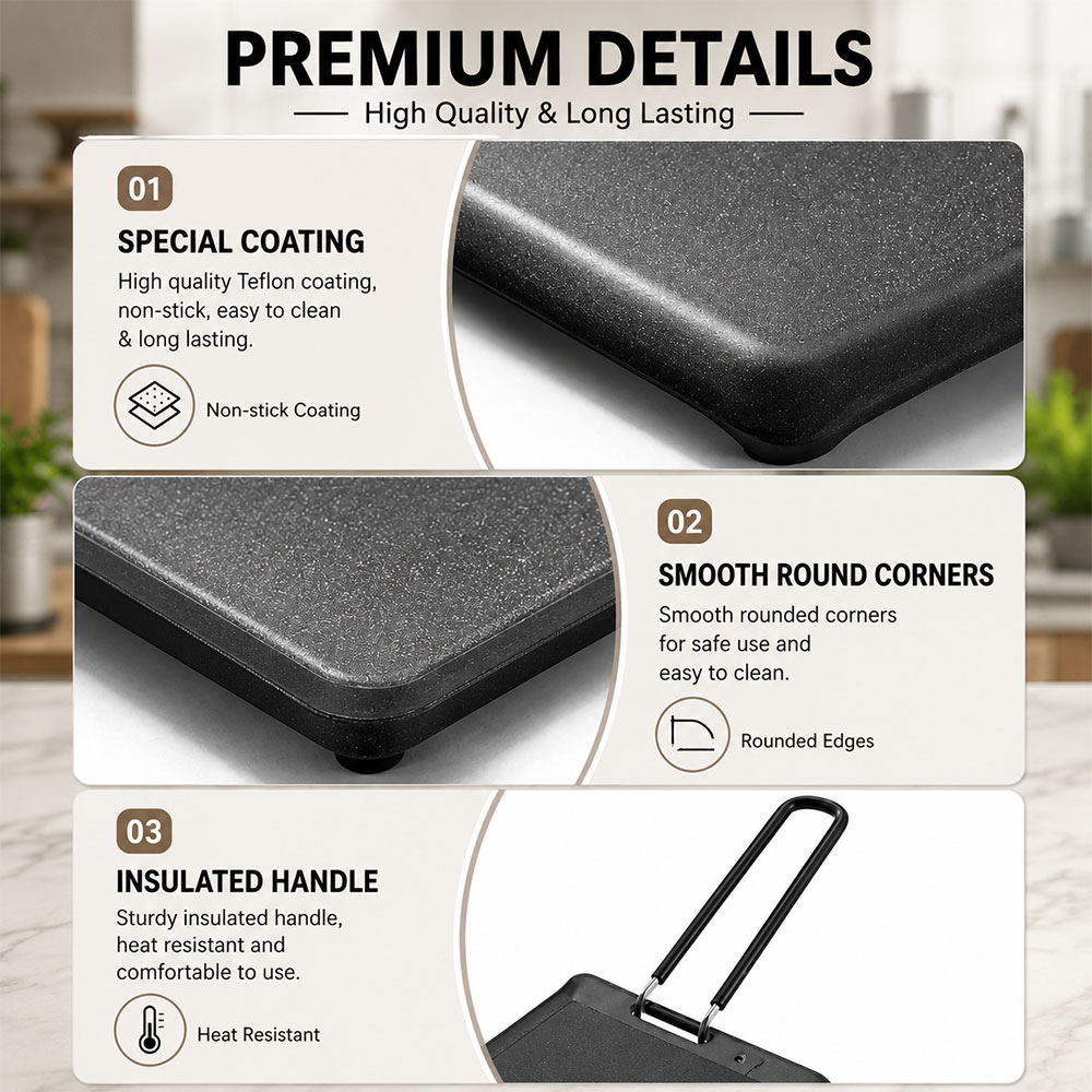 Ysv Pan Grill BBQ Anti Lengket Portable Outdoor Camping Nesting Iron Gambar produk Ysv Pan Grill BBQ Anti Lengket Portable Outdoor Camping Nesting Iron - 6