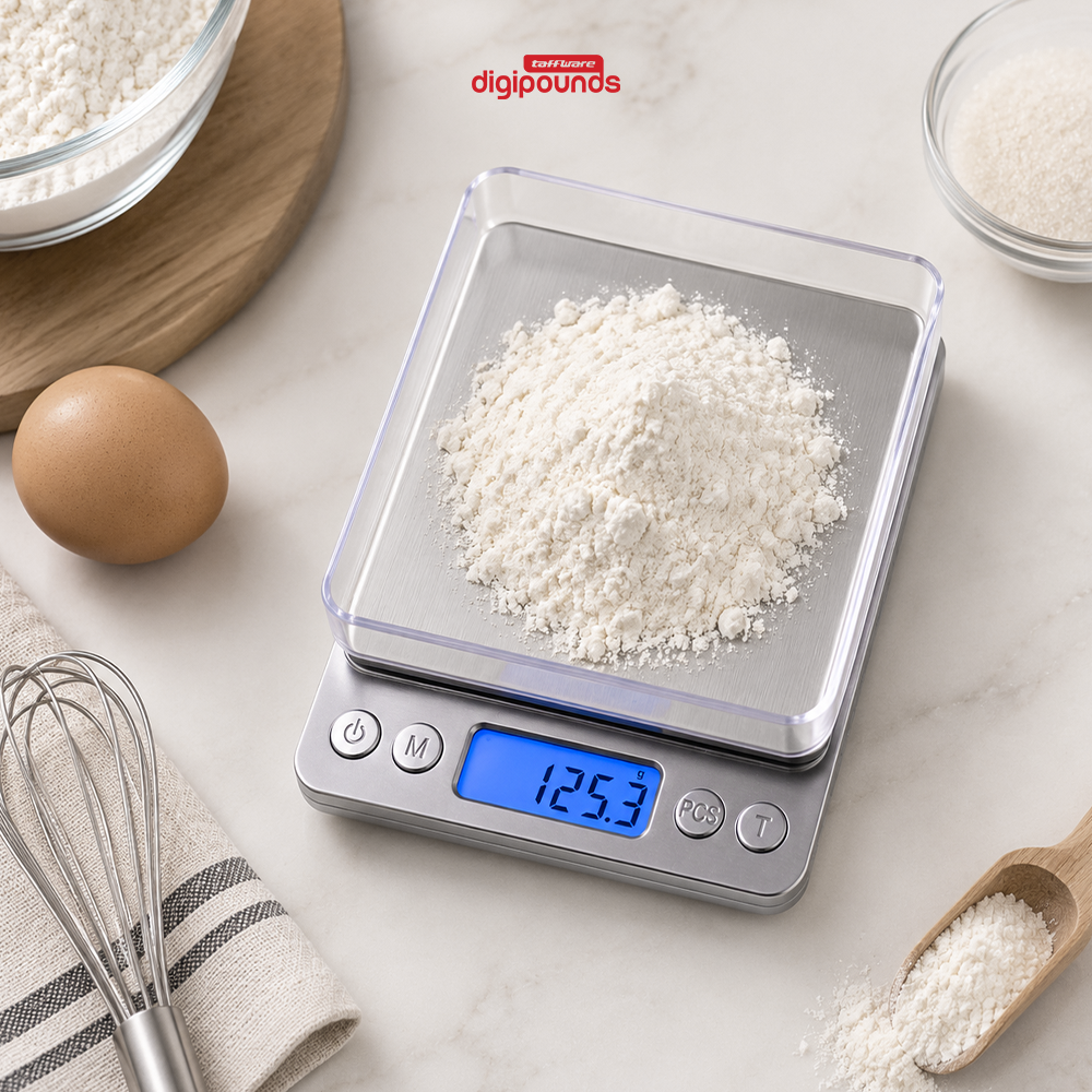 Gambar produk Taffware Digipounds Timbangan Dapur Digital 6 Satuan 2kg 0.1g - i2000 - 7