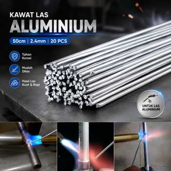 Taffware Kawat Las Aluminium Electrode Suhu Rendah 50cm 20 PCS - M127271