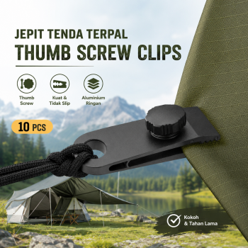 Gambar produk Meltalk Jepit Tenda Terpal Heavy-duty Thumb Screw Clips 10 PCS - ME30