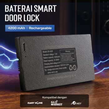 LISSY Baterai Smart Door Lock Battery Li-ion 4200mAh for TaffHOME A1 - D0-103F