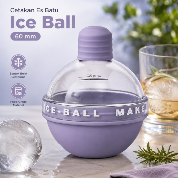 Gambar produk TaffHOME Cetakan Es Batu Silikon Bola Light Bulb Ice Ball Mold - GJ2980