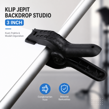 TaffSTUDIO Klip Jepit Backdrop Studio Fotografi dan Papan Woodworking - PJ-11-6