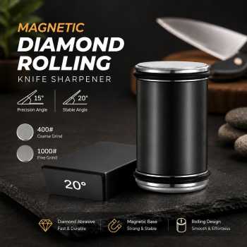 PIANXA Pengasah Pisau Magnetic Diamond Rolling Sharpener 2 Angles - PX1400