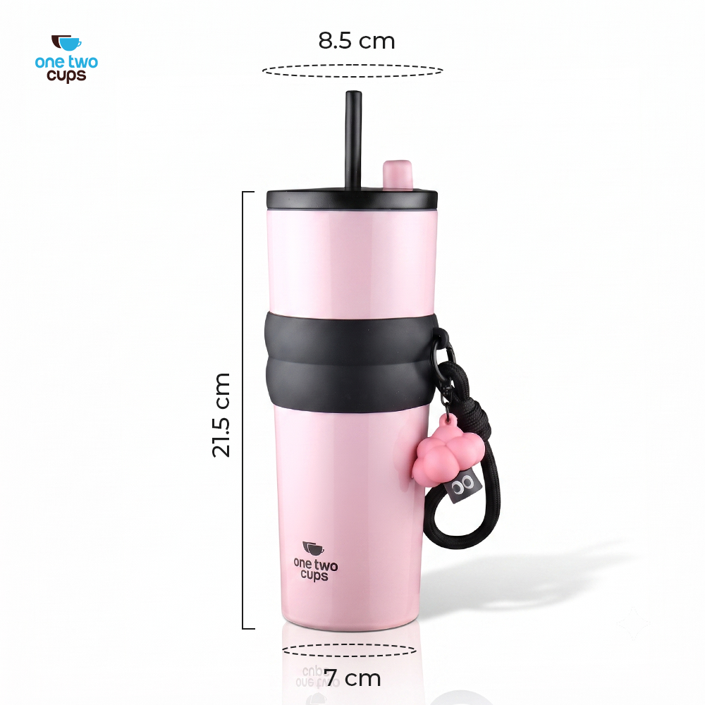 One Two Cups Botol Minum Tumbler Air Panas Dingin with Straw 710ml - YS-9000 Gambar produk One Two Cups Botol Minum Tumbler Air Panas Dingin with Straw 710ml - YS-9000 - 8