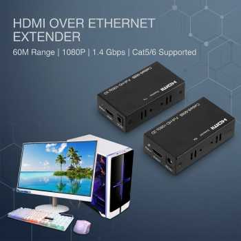 Amkle HDMI Over Ethernet Extender Cat5/6 1080P 60M - AM40