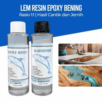 QIAO Lem Resin Epoxy Bening Rasio 1:1 AB Crystal DIY Handmade Jewelry - ER-001