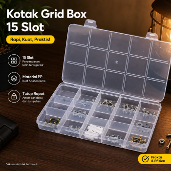 Kotak Penyimpanan Perhiasan Grid Box Multifunction Organizer - J13/J24