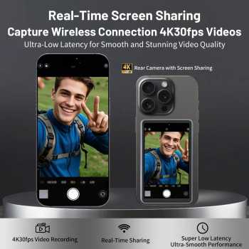 Gambar produk ILEPO Layar Selfie Screen Monitor Magnetic Magsafe Recorder 4.02 Inch - X5 - 5
