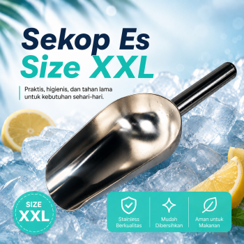 TaffHOME Sekop Es Measure Scoop Sweet Candy Buffet Stainless Steel 201 - CAN02