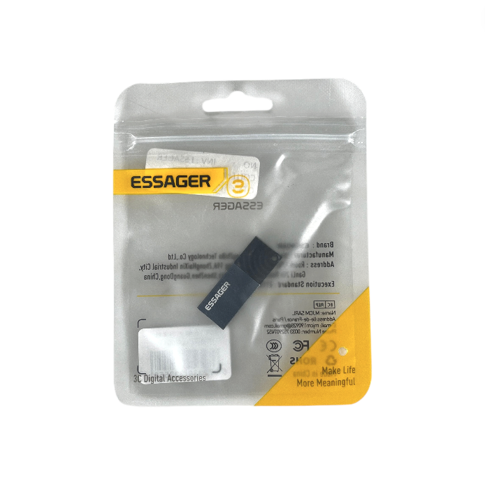 ESSAGER Card Reader OTG 2in1 USB Type C USB 2.0 MicroSD - ES-DK02 Gambar produk ESSAGER Card Reader OTG 2in1 USB Type C USB 2.0 MicroSD - ES-DK02 - Kemasan