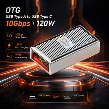 Gambar produk Rebre OTG USB Female to Type C Female Adapter Converter 10Gbps 120W - RB17