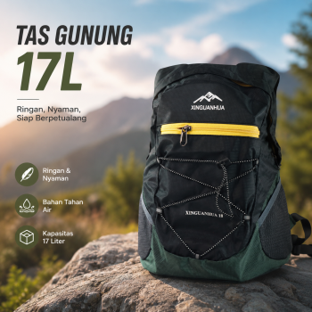 Gambar produk XINGUANHUA Tas Gunung Ransel Lipat Travel Backpack Waterproof 17L - GC17