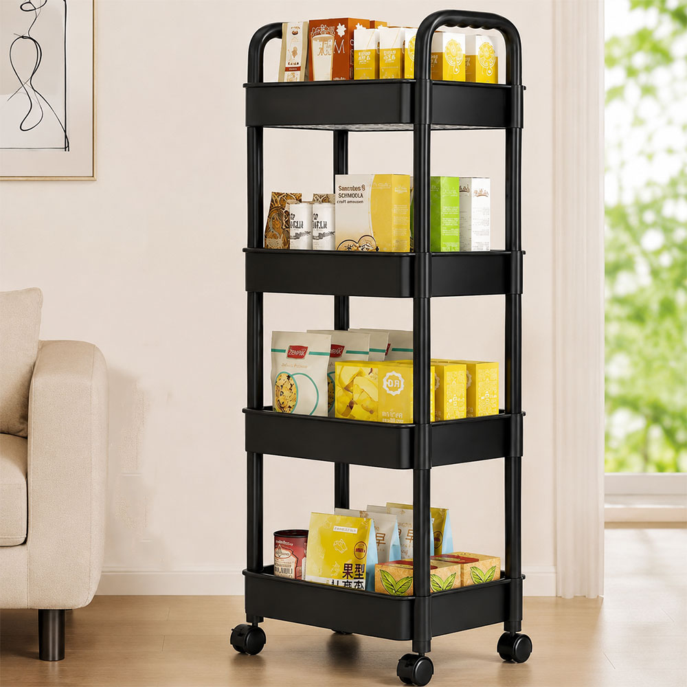 Bonc Rak Susun Serbaguna Persegi Organizer Storage Rack Tray 4 Susun - BN-2720 Gambar produk Bonc Rak Susun Serbaguna Persegi Organizer Storage Rack Tray 4 Susun - BN-2720 - Kemasan