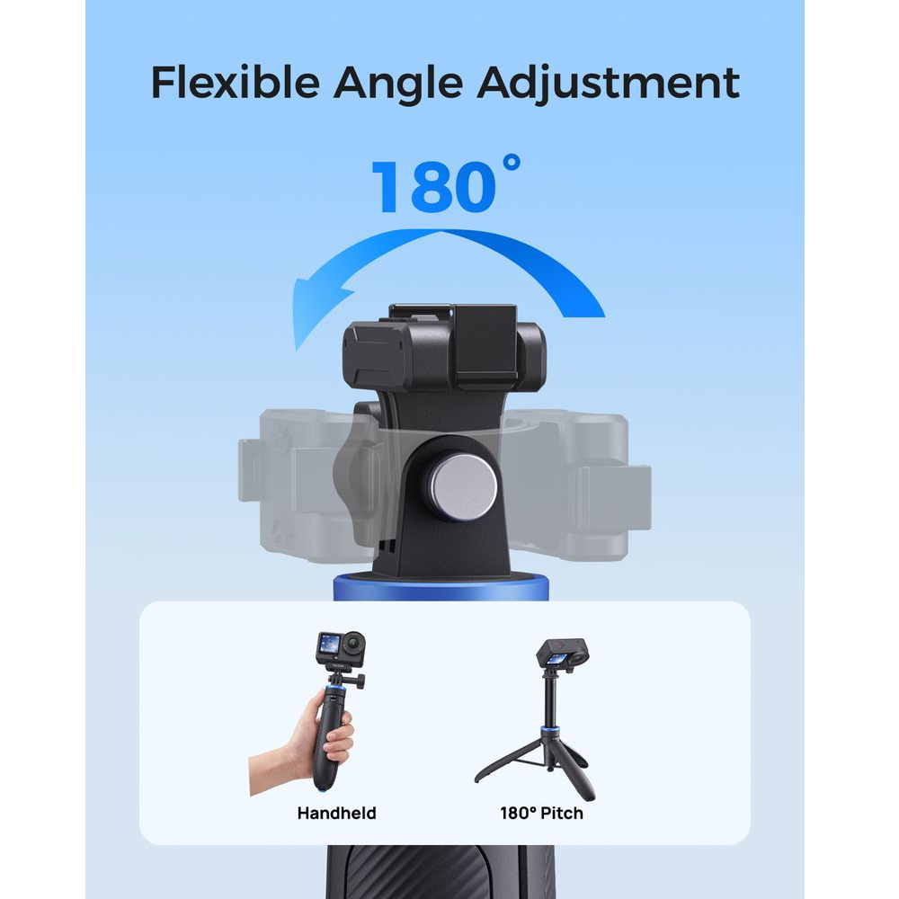 Gambar produk TELESIN Tripod Mini Kamera Aksi Tongsis Monopod Three Prong 65cm - S1-TSS-08 - 2