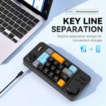 JO Macro Keyboard Macropad Program RGB 19 Key Wired Type C Mechanical - K811