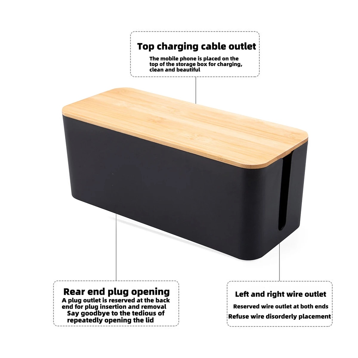 RONAR Kotak Organizer Kabel Wire Cable Storage Box Dustproof Medium - FT-200 Gambar produk RONAR Kotak Organizer Kabel Wire Cable Storage Box Dustproof Medium - FT-200 - 1