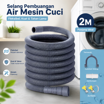 TaffHOME Selang Pembuangan Air Mesin Cuci Water Outlet Pipe Hose - PY550