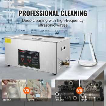 Taffware Mesin Pembersih Perhiasan Ultrasonic Heater Multifungsi 22L - KZ-D22