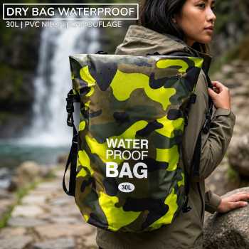 Ocean Pack Dry Bag Waterproof Backpack Strap Tas Tahan Air PVC Nilon - XAZ9