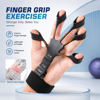 HANGPING Silicone Finger Grip Exerciser Adjustable Strengthener - HP-3