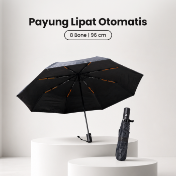 Gambar produk YADA Payung Lipat Buka Tutup Otomatis Polos Anti UV 8 Bone 96cm - YD98